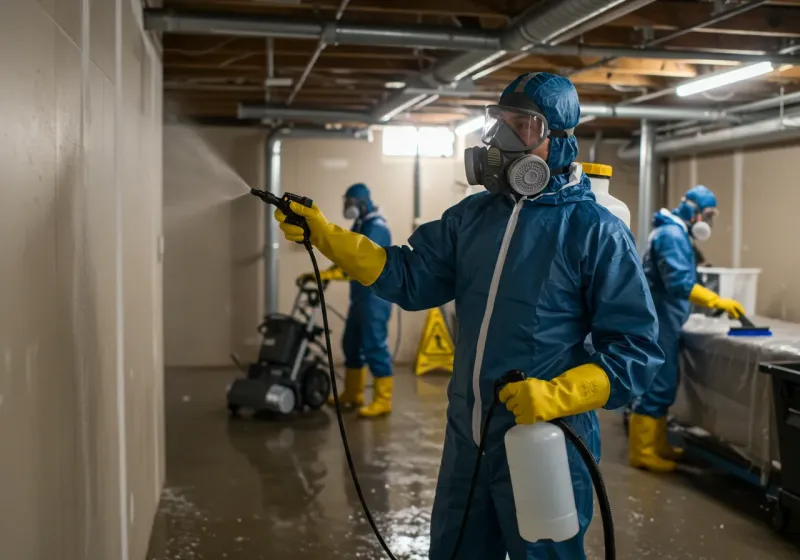 Basement Sanitization and Antimicrobial Treatment process in Goodman, MO